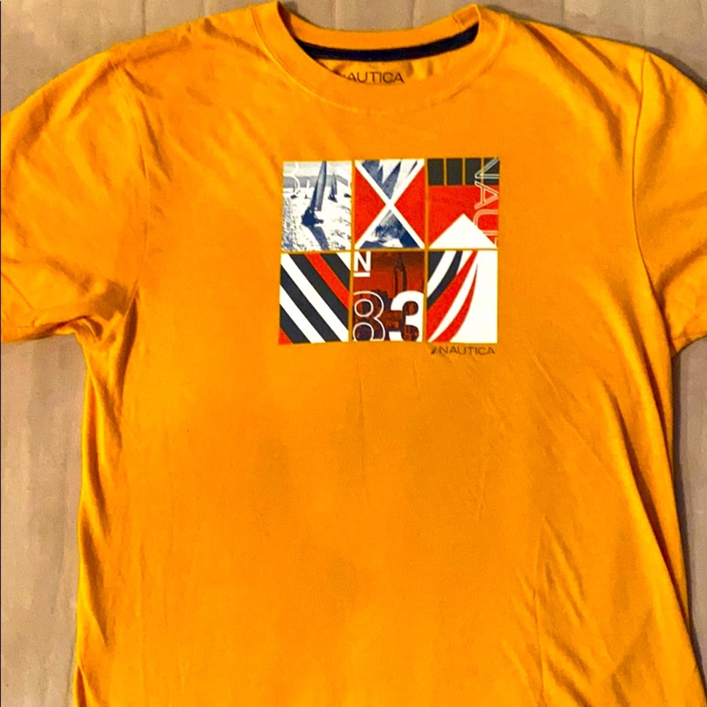 Yellow nautica shirt